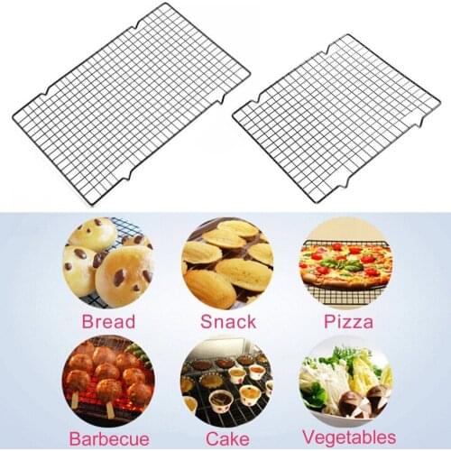 Nonstick Metal Cake Cooling Grid Rack Net Cookies Biscuits Bread Muffins Drying Stand Holder Kitchen Baking Tray Tools