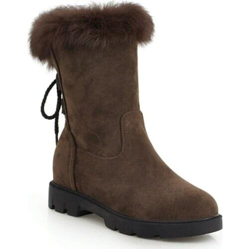 Big Size 9 10 11-13 boots women shoes ankle boots for women ladies boots shoes woman winter After band band loop hair round head