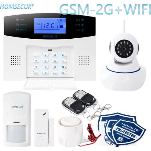HOMSECUR Wireless&Wired WIFI GSM Home Security Alarm System with IOS/Android APP
