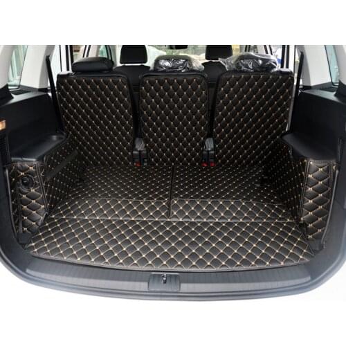 Good! Special trunk mats for Volkswagen Touran 7 seats 2018-2015 durable cargo liner boot carpets for Touran 2017,Free shipping