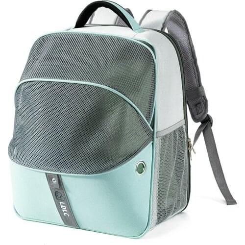 Combination of color to go out portable pet nest bag one-piece breathable dog and cat backpack