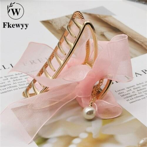 Fkewyy Fashion Hair Clip Women Wedding Accessories Sweet Hair Clips For Girl Bowknot Metal Hair Claws Hair Accessories Hairclips