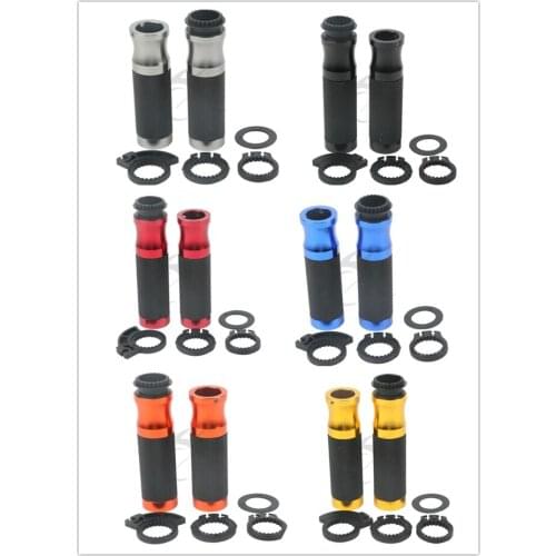 Motorcycle Left & Right 7/8" Hand Grips Universal For Motorcycle Motorbike Handlebars Black