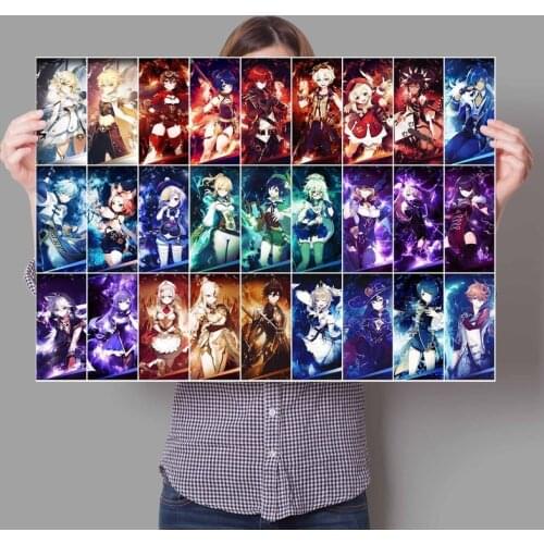 5D DIY Diamond Painting Game Anime Figure Genshin Impact Poster Wanted order Diamond Embroidery Cross Stitch Kit Home Decoration