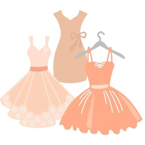 Girl Dress Set Metal Cutting Dies Stencils for DIY Scrapbooking Photo Album Decorative Embossing DIY Paper Cards