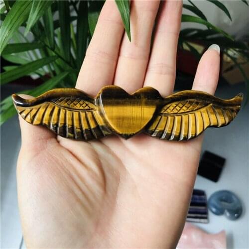 Natural tiger eye crystal carving decoration office feng Shui creative birthday gift