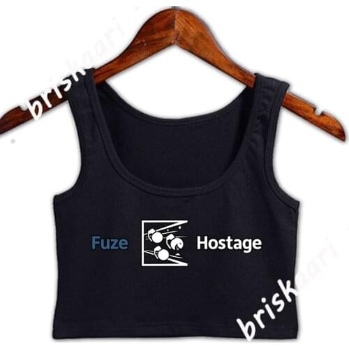 Don T Fuze The Hostage Crop Top Women Letter Gift Plus Size 3xl Print Funny Casual Gents Crop Top Women Summer Vest