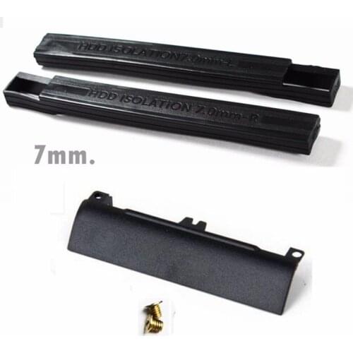 GZEELE New Hard Drive Caddy Cover + 7mm Rubber Rails for Dell Latitude E6330 6430 6530 E6430 E6530