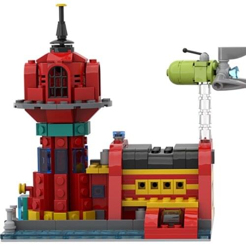 New MOC Micro Planet Express Key Building Block Model Puzzle Education Splicing Ornaments Collection Brick Set Children Toy Gift