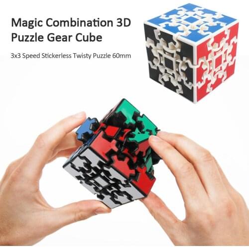 3D Gear 3x3x3 Cube Magic Combination Gear Cube Puzzle Magic Cube Speed Cube Colorful Children Educational Toys Kids And Adult