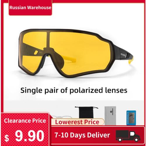 ROCKBROS Photochromic Cycling Glasses Polarized Bicycle Glasses Sports Mens Sunglasses MTB Road Bike Eyewear Protection Goggles