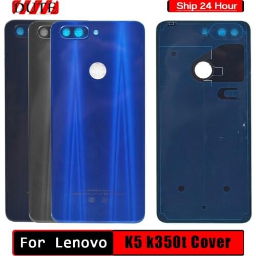 Original Cover For Lenovo K5 Back Battery Cover Rear Housing Case With Camera Lens Cover Replacement Lenovo K350t Battery Cover