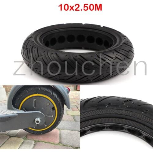 10x2.50 solid tires are suitable for Ninebot max g30 g30d durable electric scooter explosion-proof scooter kickscooter tires