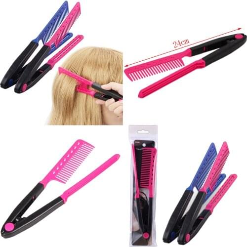 V Type Wastable Folding Style Bar Kam Diy Salon Hairdressers Brush Styling Tool Accessories