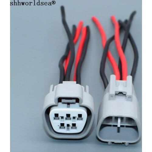 Worldgolden 5 Pin 2.2mm Way TS Waterproof Socket Electric Wiper Motor Connector Male Or Female Plug 6189-0504 6188-0327