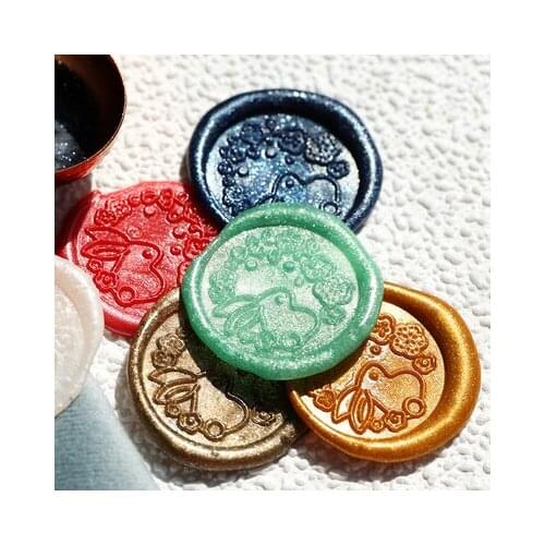 Round Seal Wax Stick Wax Seal Stamps for Wedding Party Invitation Card Sealing Stripes Seal Dedicated Christmas Decoration Gift