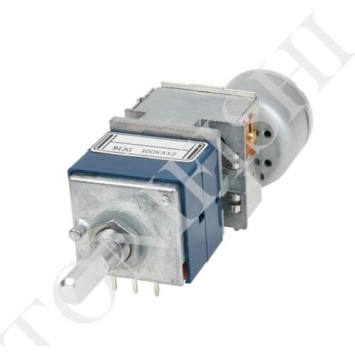 Japan ALPS remote control volume fever audio blue shell motor RK27 dual potentiometer 50KA/100KA, handle length 25mm