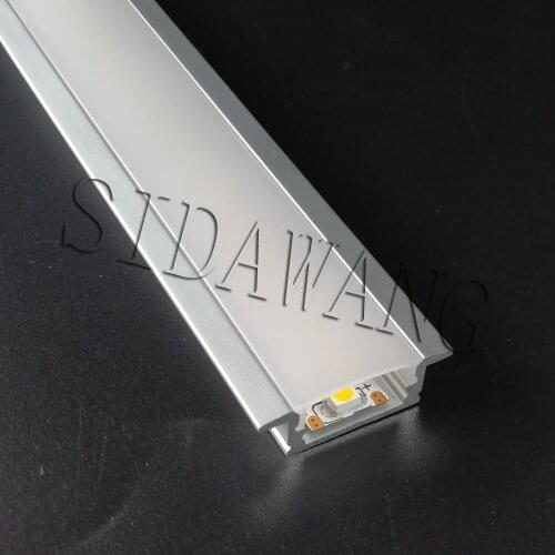 10sets(20meters)/pack, 2meter per piece recessed led aluminum channel profile for led strip SDW017