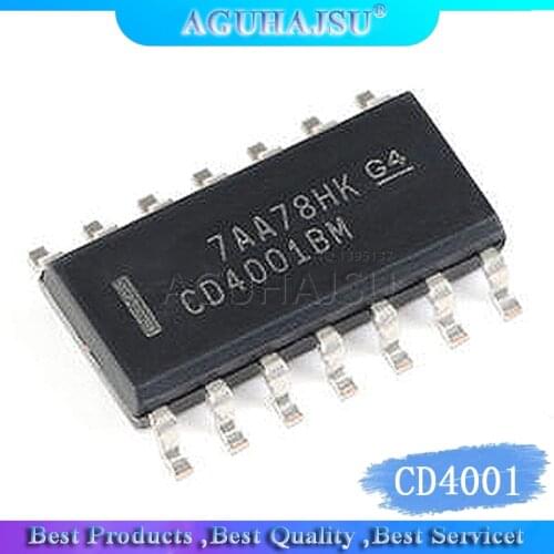 10pcs/lot CD4001 CD4001BM SOP-14 Original and new IC
