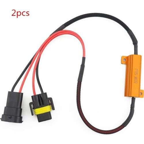 2Pcs Error Free Canbus Decoder for LED Car Fog Light H8 H11 Bulb Kits for Auto Fog Lamps 9012 9005 9006 Error Warning Canceller