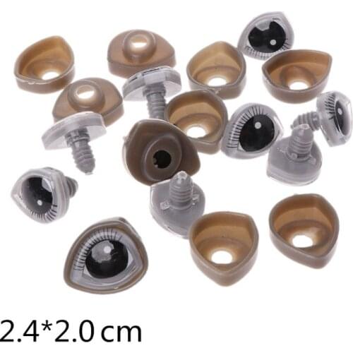 Drop Ship. 10 Sets Funny Cartoon Triangle Plastic Eyes For Teddy Bear Dolls Toy Animal Dolls Accessories