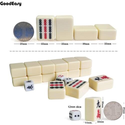 30mm Traveling Mini Mahjong Set Mahjong Games Home Games Chinese Funny Family Table Board Game 3 color option