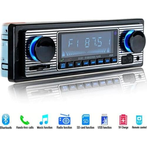 NEW 12V Car Radio Player Bluetooth Stereo FM MP3 USB SD AUX Audio Auto Electronics autoradio 1 DIN oto teypleri radio para carro