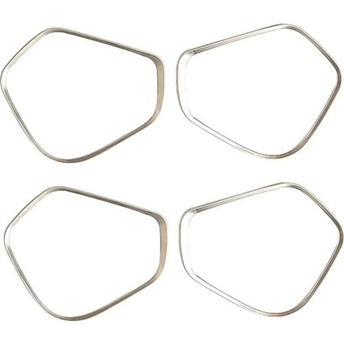 Car ABS Chrome Inner Door Stereo Speaker Ring Audio Sound Decoration Cover Tirm for Honda FitJazz 2014-2020