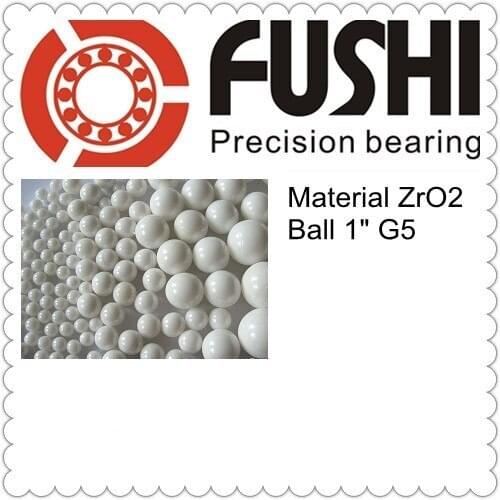 Free Shipping 1 pc Loose Ceramic Balls 1" =25.4mm G5 Grade Quality ZrO2 Zirconia White Zirconium Dioxide