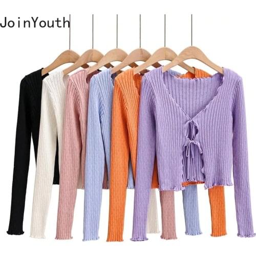 JoinYouth Women's Knitted Cardigans