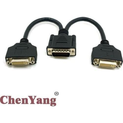 CYSM Dual DVI 24+5 Female Female to DMS-59 Male Splitter Extension Cable for Graphics Cards & Monitor