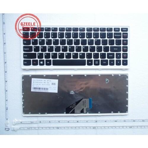 GZEELE US/UK laptop keyboard FOR LENOVO U310-ITH IFI US white border laptop keyboard