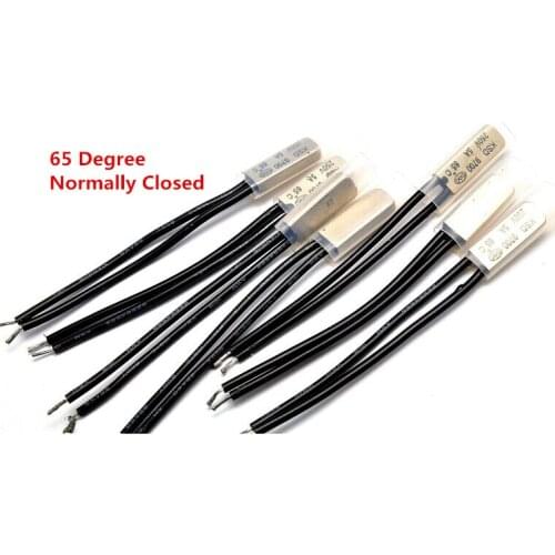 KSD9700 5A250V 65 degree C N.C. normally closed temperature switch thermostat Thermal Protector
