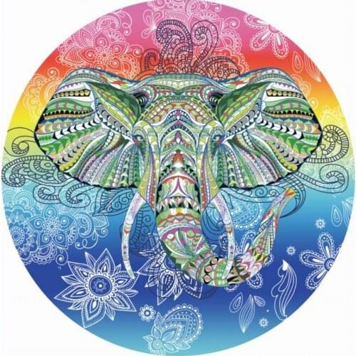 New Multipurpose Beach Blanket Picnic Camping Mat Round Sandbeach Towel Printed Cloth Pad Bohemia Shawl Mattress Rug Yoga Towel