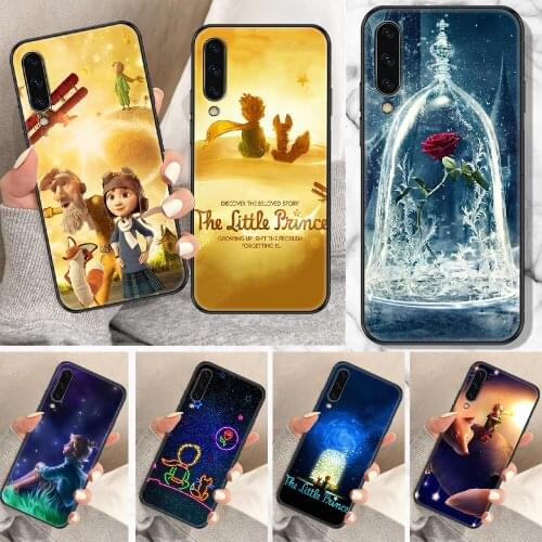 The Little Prince Cartoon Phone Case For Samsung Galaxy A 10 12 20E 21S 30 32 40 50 51 52 70 71 72 5 6 7 2016 2018 black