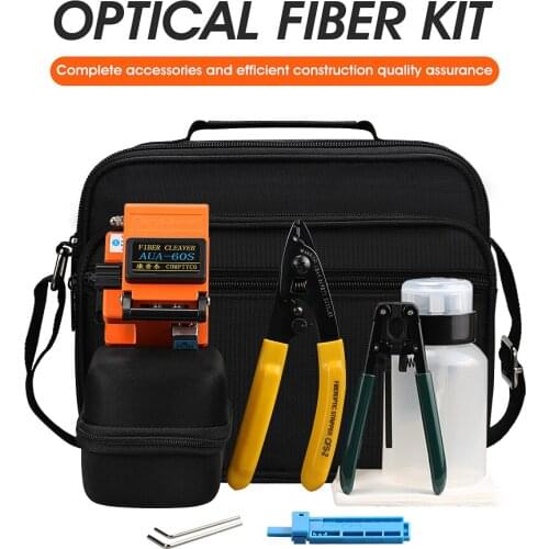 Optic Fiber Cleaver FTTH Fiber Optic Splice Tool Kit Fiber Cutter AUA-60S