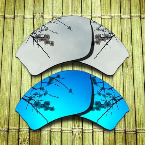 Polarized Replacement Lense For-Oakley Half Jacket XLJ Sunglasses Frame - Chrome & Blue Combine Options