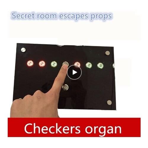 Real life games escape room props Checkers organ unlock props Finished product prop horror game escape room game