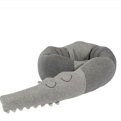 Christmas Doll Plush crocodile bed side-rails belt crib fence Comfort Stuffed Child Room Decor Toy Birthday Gift Pillow