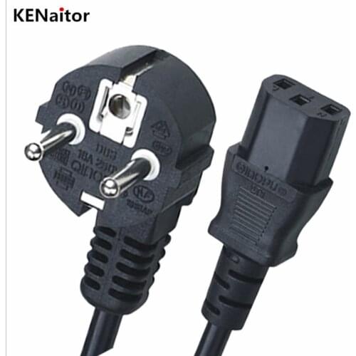 1.5M EU/US/AU/UK Power Cord Euro Plug Adapter Cable For Dell Desktop PC Monitor HP Espon Printer LG TV Projector