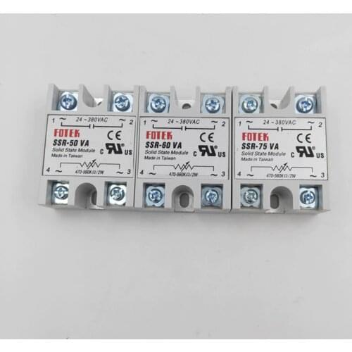 Solid State Relay SSR-40VA 10VA 15VA 25VA 50VA 60VA 75VA 80VA 100VA 470-560k Ohm TO 24-380VAC Resistance Regulator
