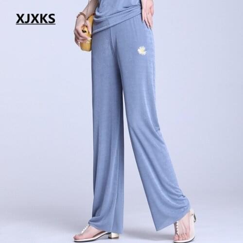 XJXKS Women's Straight Trousers