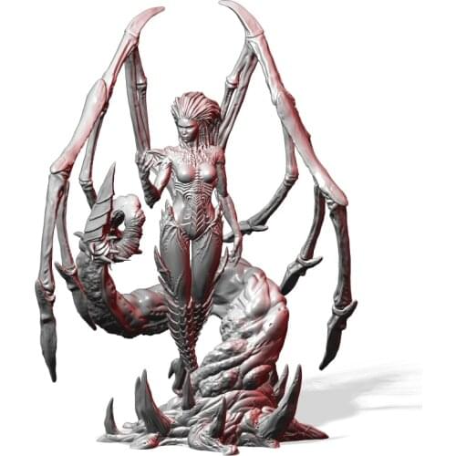 1/24 75mm Resin Model Kits Insect Queen Figure Unpainted No Color RW-024