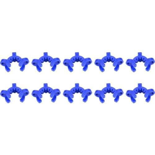 10pcs Plastic Joint Clips 19mm Keck Clamp Lab Neck Clips for 19/22 19/26 Joint Glass Standard Conical Interface Clip Accessory