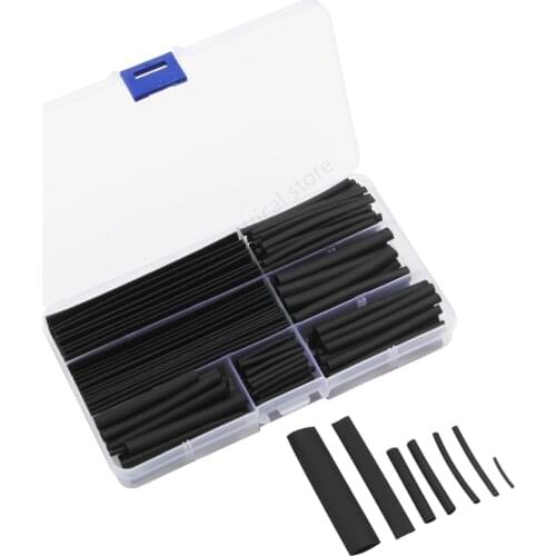 150pcs Wire Black Case Polyolefin Set Heat Shrink Tubing Wrap Tube Assorted Cable Tube Sleeve Combination