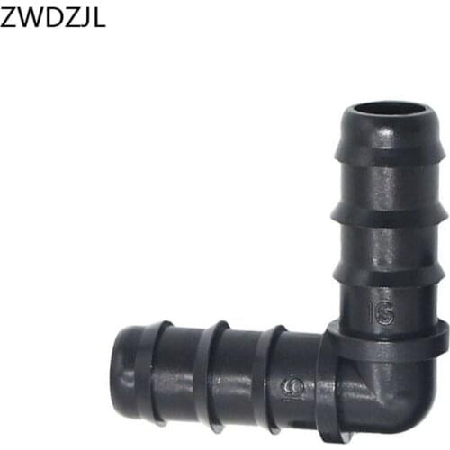 Garden hose 16mm elbow barb 1/2 knee 90 degrees elbow hose repair connection adapter Irrigation System Fittings 5pcs