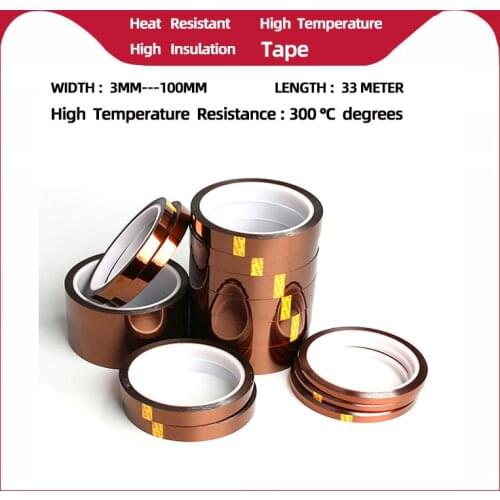 Fast Send Professional 108ft Heat Resistant High Temperature High insulation electronics industry welding Polyimide Kapton Tape