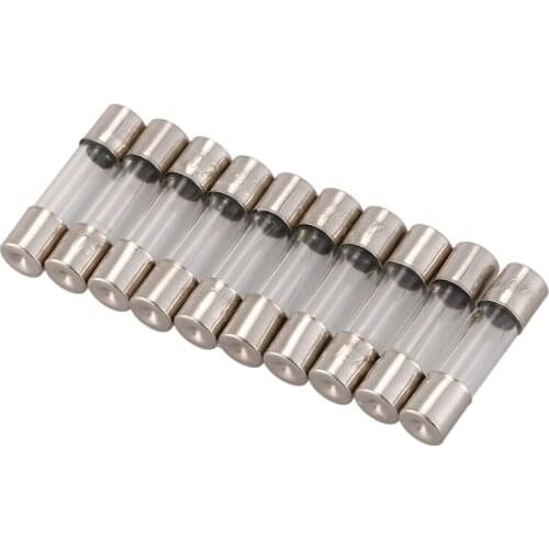 10Pcs 250V 0.2A 200mA Quick Fast Blow Glass Fuses Tubes 5mm x 20mm