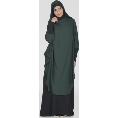 Eid Hooded Muslim Women Hijab Dress Prayer Garment Long Khimar Jilbab Abaya Full Cover Ramadan Gown Abayas Islamic Burka Niqab