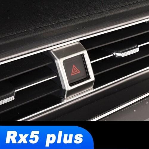 Lsrtw2017 Car Center Control Emergency Warning Light Button Trims for Mg Roewe Rx5 Plus 2020 2021 Interior Accessories Auto